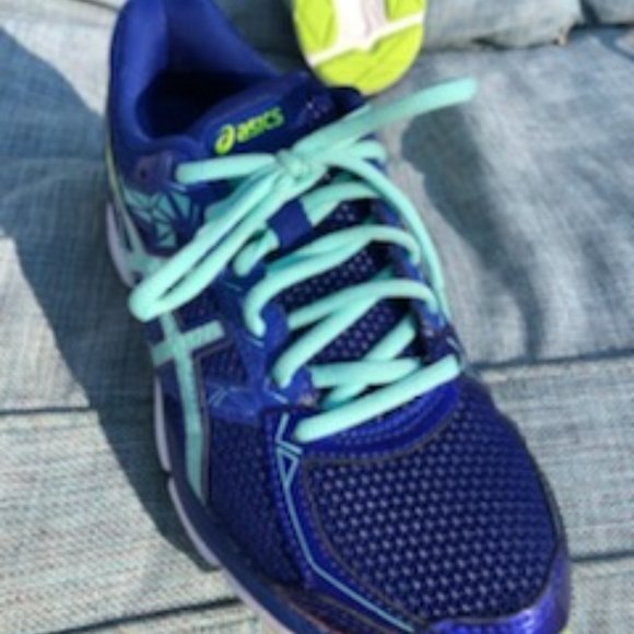 Women's blue Asic's Gel Exalt 3 running shoes, size 7 1/2 - Picture 3 of 7